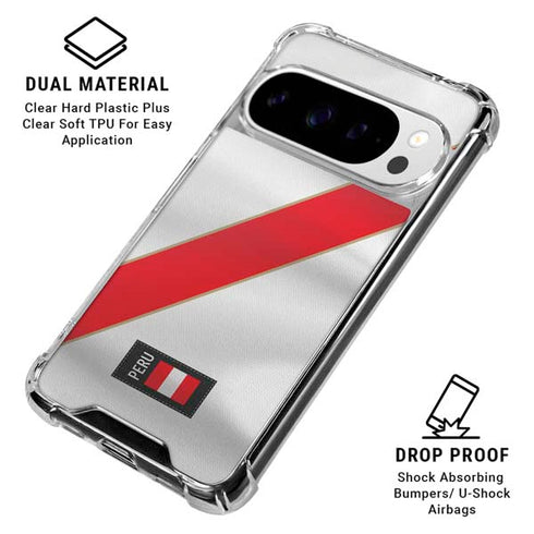 Peru Soccer Flag Google Pixel 10 Pro Clear Case